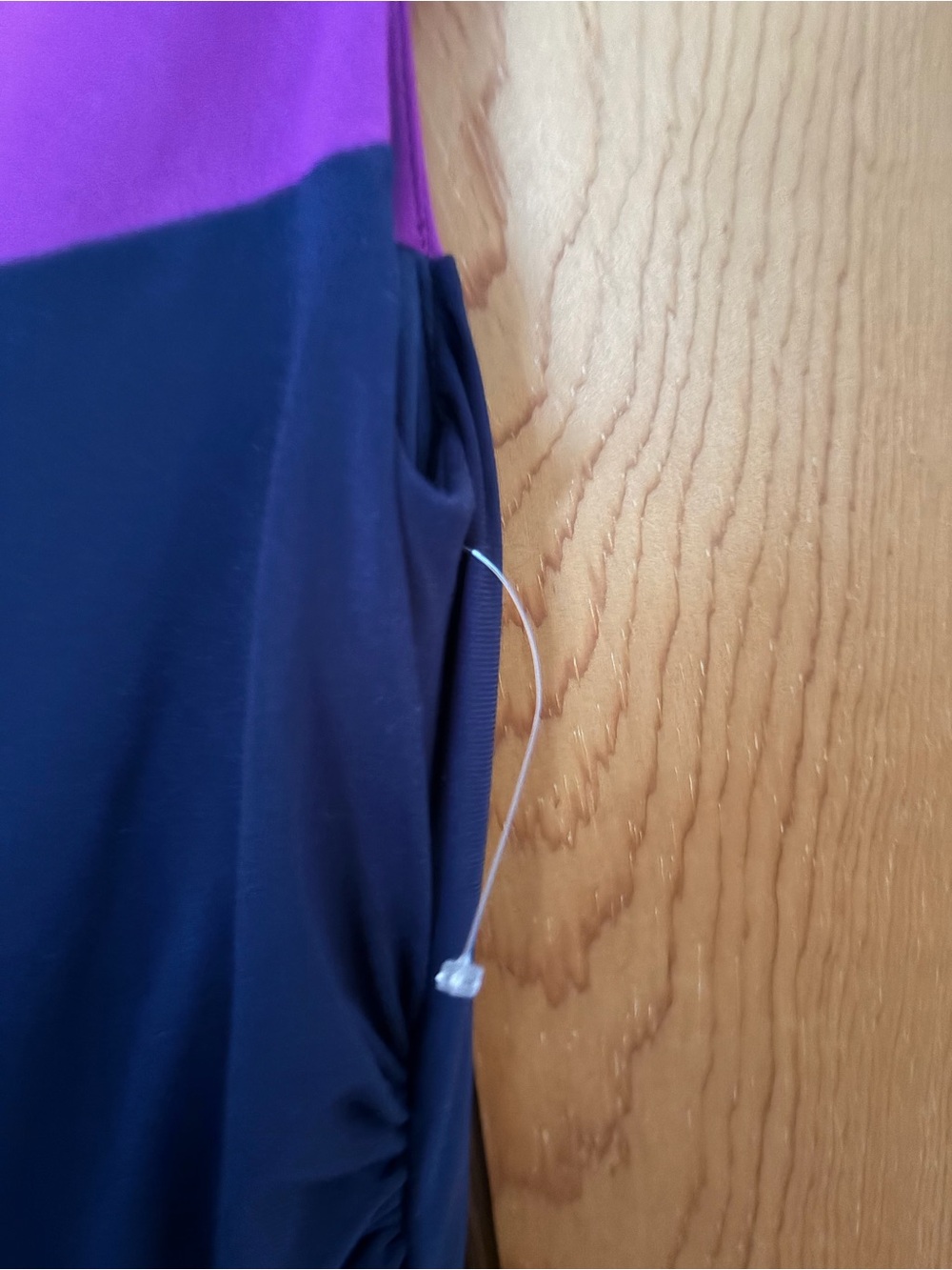 Chaps color block dress purple navy blue size M NWOT - Picture 2 of 10